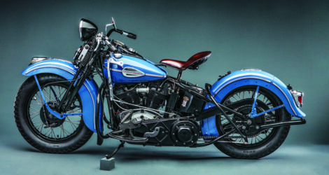 1941 harley davidson el knucklehead facing left